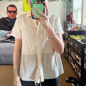 Blouse button up top